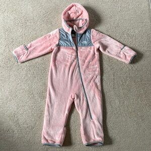The North Face Pink Baby Campshire Bear One-Piece